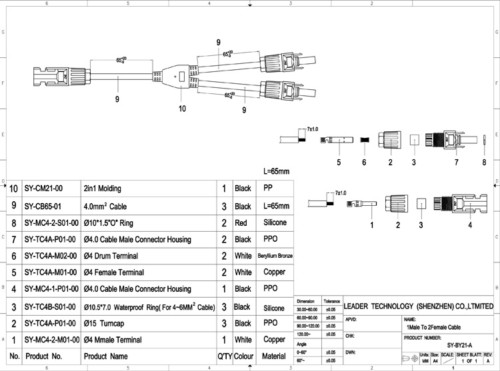 MC4 Y Connector | connecting solar panels in parallel TUV approved